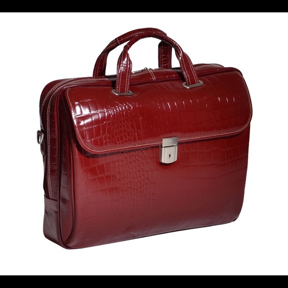Medium Leather Ladies Laptop Briefcase - Picture 2 of 6